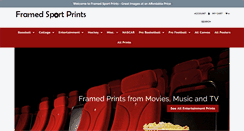 Desktop Screenshot of framedsportprints.com